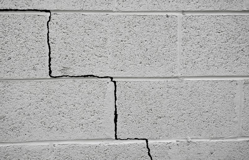 Cracked Wall Due to Sinking